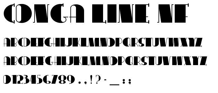 Conga Line NF font